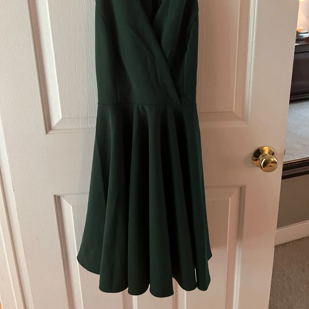 Wonder Whirl Dark Green Twist Back Skater
Dress from Lulus - Picture 2 of 6